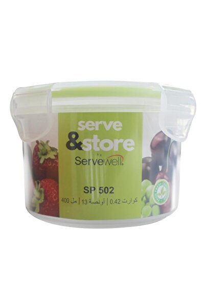 Generic SERVEWELL S&S ROUND CONTAINER 400 ML (SP 502)