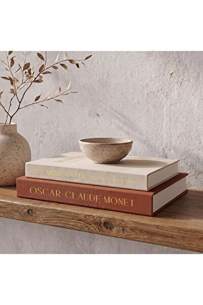Generic Brand ZICOTO Beautiful Decorative Books - Set of 2 Linen Boxes Enhanc...