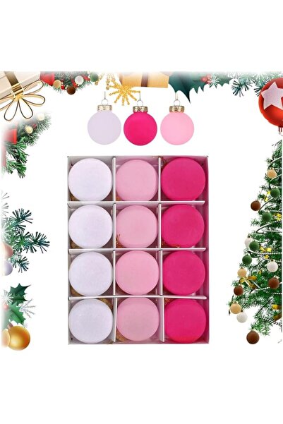 Generic Brand Velvet Christmas Ornaments Balls - Soft Pendant, Flocked Tree B...