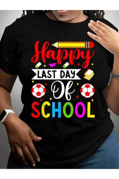9JY Happy Last Day Of School Soccer Teacher Student Graduation Black Graphic ...
