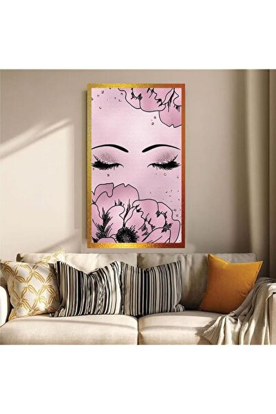 Generic Edge ''Flower Eyelashes'' Digitally Printed Wall Poster with Photo Fr...