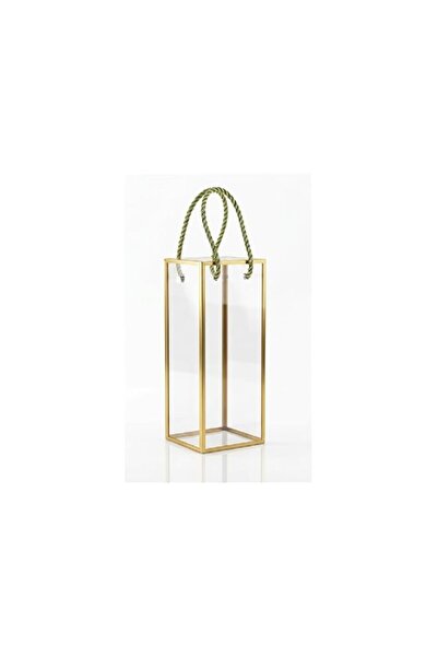 Generic Brand Clear PVC Tall Gift Box with Gold Rope Handle 21x7x7cm – Transp...