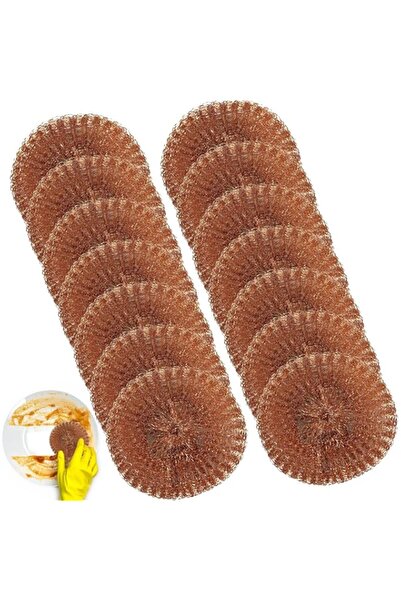 Generic 12 Pieces Copper Coated Non-Scratch Scouring Pads – Heavy Duty, Rust ...