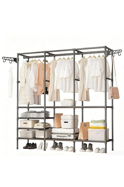 Generic DAYONG Garment Rack, Clothes Hanging Rack, Metal Clothing Rack with H...