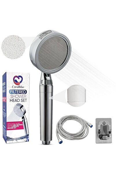 Generic Coralblue Shower Head Set Filtered with 2 Meter Hose – High Pressure ...