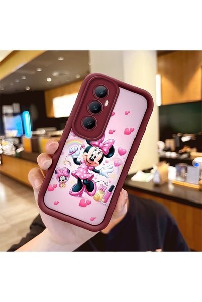 Hontinga حافظة متوافقة مع هاتف Realme C65، حافظة حماية للكاميرا بنمط ميني، حا...
