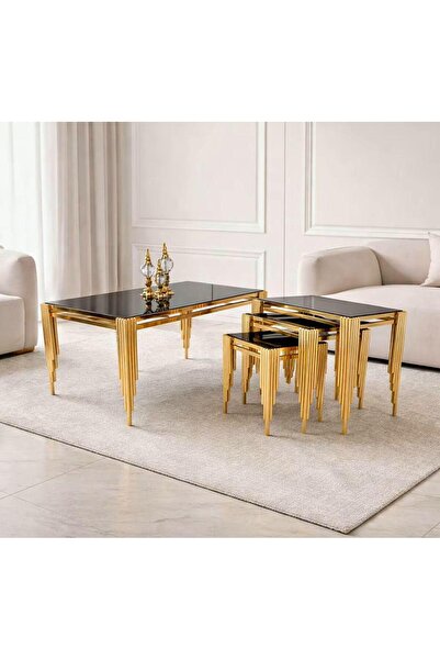 Golden Design KARE PİANO ZİGON + ORTA SEHPA