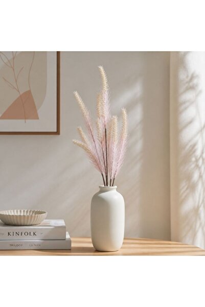 idei Stuf artificial 65 cm cu spic pufos, element decorativ pentru aranjament...