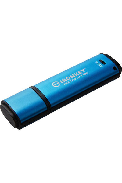 Kingston IronKey Vault Privacy 50 32GB USB 3.2 Στικάκι με σύνδεση USB-C Μπλε