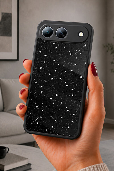 TECNO Spark 40 5G Uyumlu Kayan Yıldız Gecesi Desenli Parlak Baskılı Kamera Ko...