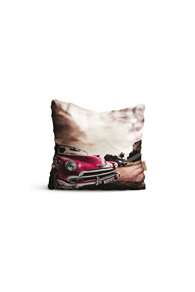 4KF Throw Pillow Cover 42X42Cm Decorative Throw Pillow Cover Classic Car Mode...