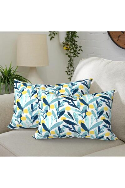 Generic DYTXIII Pack of 2 Waterproof Outdoor Lumbar Pillow with Inserts, Rect...
