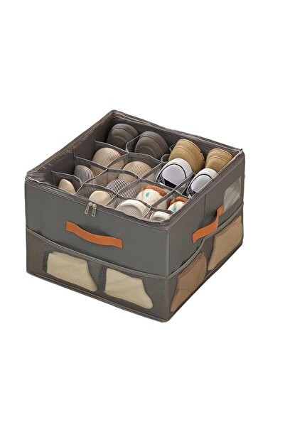 Generic Foldable Closet Organizer – 16 Compartment Storage Cube with See-Thro...