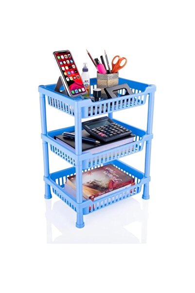 Generic Dunekart 3 Layer Multipurpose Plastic Stackable Storage Rack for Kitc...
