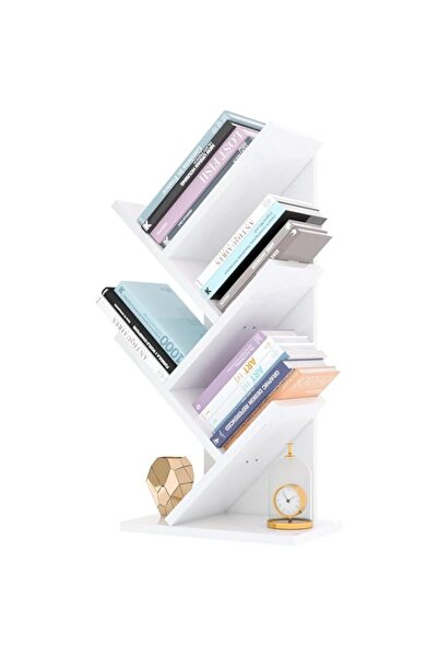 Generic Desktop Tree Bookshelf, 5 Tier Display Storage Shelf BookcaseMagazine...