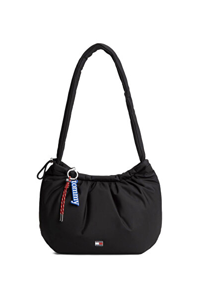 Tommy Hilfiger Siyah Kadın Omuz Çantası TJW ICON CHARMS HOBO