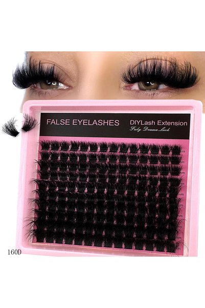 Choice MIX 0.07mm D fangheika160D 50D-160D 8D Luxury Fluffy DIY Cluster Lashe...