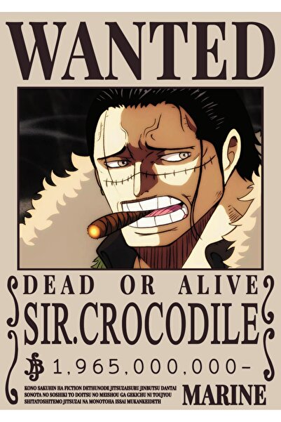 OEM Poster Cardboard 250g A4 One Piece, Crocodile Character, Premium Quality,...