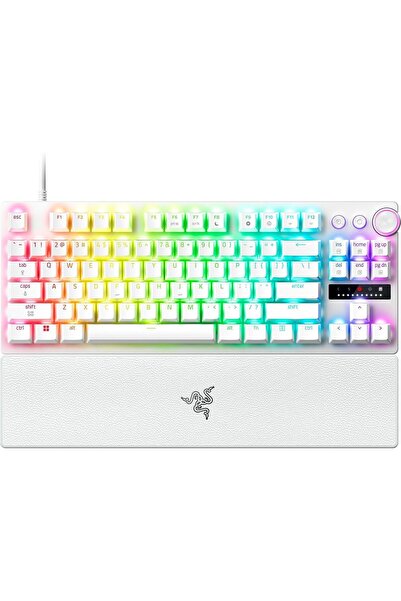 RAZER Huntsman V3 Pro TKL Beyaz Mekanik Oyuncu Klavyesi 8KHz HyperPolling Ana...