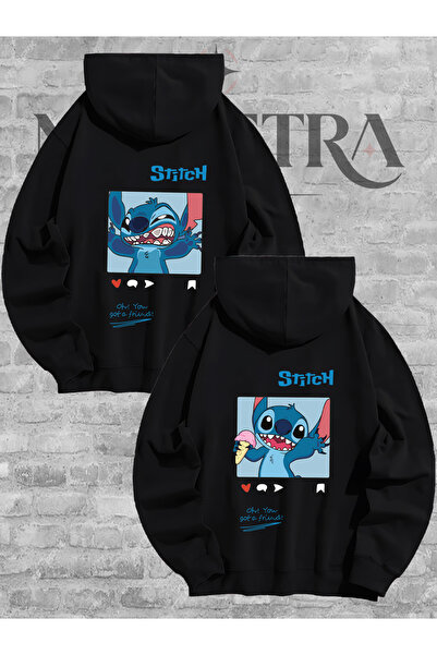 Modetra Women Men Unisex Lilo Stitch Post Back Printed Lover Couple Combinati...