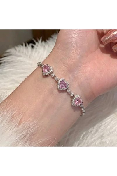 Heda Jewelry سوار القلب الوردي