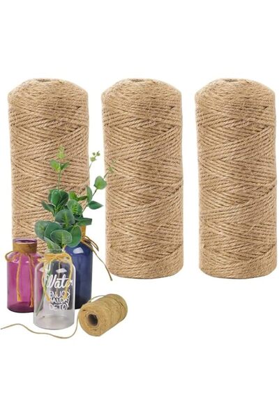 Generic Jute Twine 1000Feet, 2mm 3Ply Natural Twine Rope for DIY Crafts, Gift...