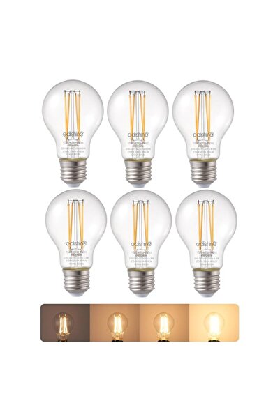 Generic EDISHINE 6 Pack E27 Dimmable LED Edison Bulbs, E27 LED Bulbs Large Ed...