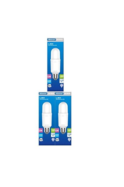 Generic Megaman Led Stick 12w 6500k Day Light E27 (pack of 3)