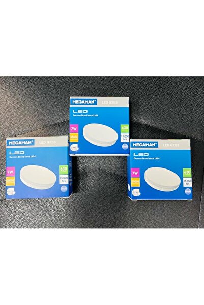 Generic Megaman Led 7w 3000k Warmwhite GX53 (pack of 3 bulbs)