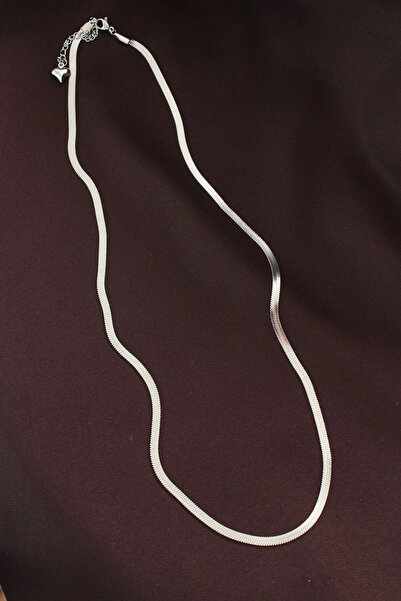 online kapsulavm avm alışveriş 316L Steel Silver Color 60 cm Italian Chain Ne...
