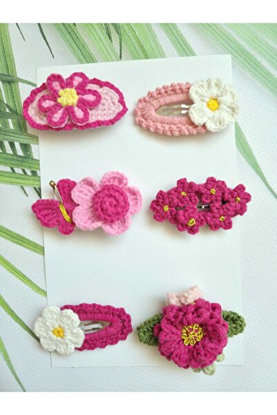 Hand Mother's Since 2024 Back to School Handmade Set of 6 Organic Knitted Hai...