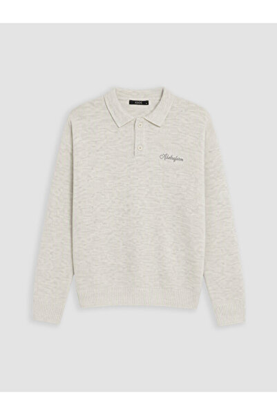 LC Waikiki I Devrik Roba Collar Embroidered Men's Knitwear Sweater from Freez...