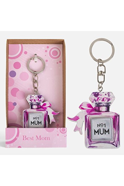 OEM Breloc acrilic Sticlă de parfum Lumânare Nr. 1 - Cadou pentru Mama - Amba...