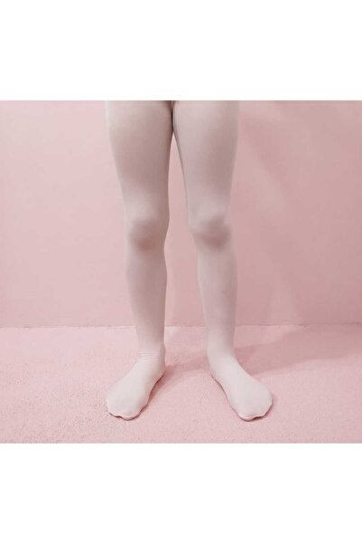 DÜVEN Medium Thick 40 Den Banana Powder Color Girls' School Pantyhose