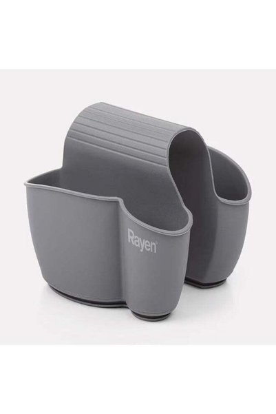 Rayen منظم حوض المطبخ – تصميم مدمج (12.5×9.5 سم) للإسفنج مع تصريف المياه – مادة متينة وسهلة التنظيف – علامة تجارية إسبانية
