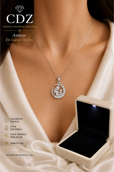 Crystal Diamond Zirconia Işıklı kutuda , anneler günü hediyesi, 0.07 karat an...