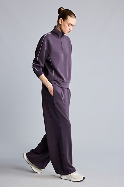 DeFacto Wide Leg Wide Leg Standard Length Modal Sports Pants H4591Ax26Au
