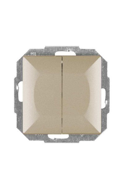 OEM Abex Perla WP-2P SA Double switch, recessed, satin
