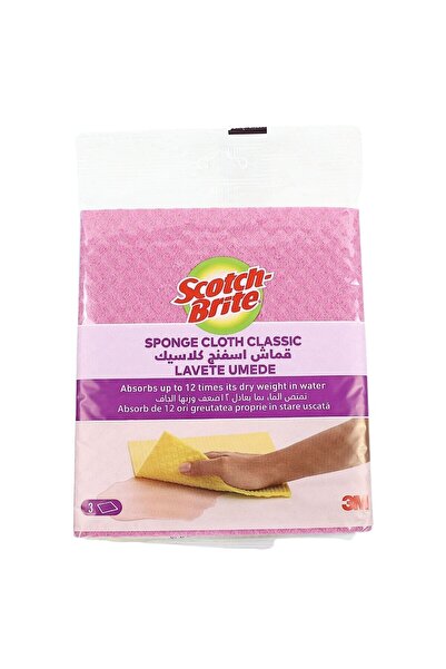 OEM Laveta umeda Scotch-Brite, celuloza, diverse culori, 20 x 18 cm, 3 buc / set