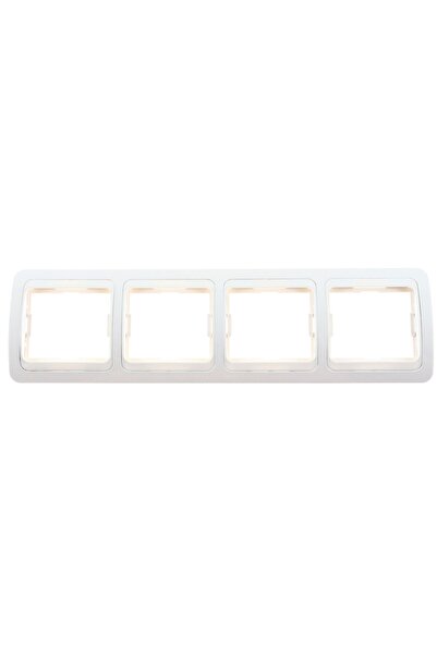 OEM Comtec MF0012-06061 frame, 4 positions, white, for socket / switch