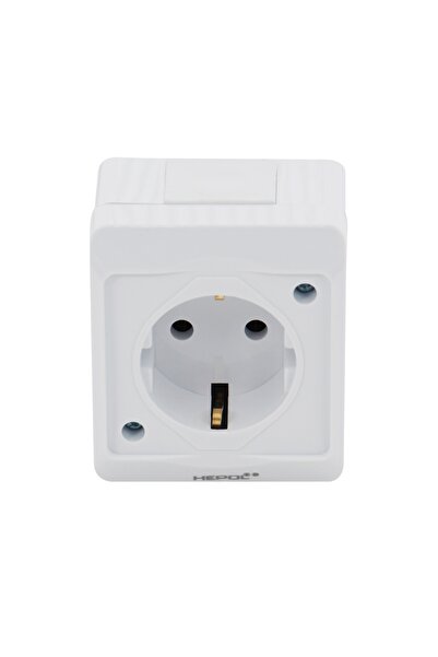 OEM Priza simpla Hepol Tony 11882, aparent, rama inclusa, contact de protecti...