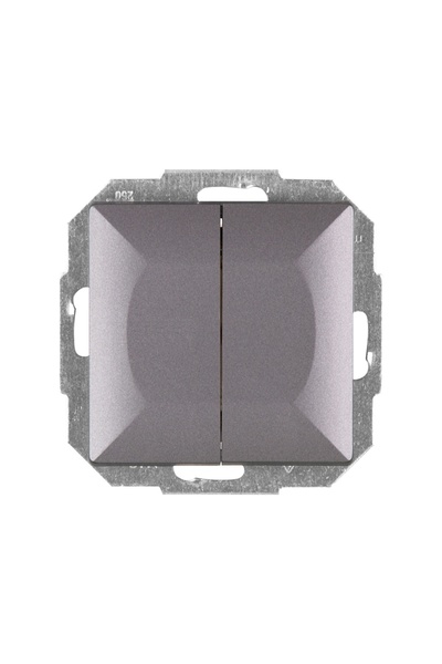 OEM Abex Perla WP-2P AN Double switch, recessed, anthracite