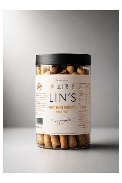 Lin's Glutensiz Tuzlu Kurabiye Tohum Çeşnili 80 Gr
