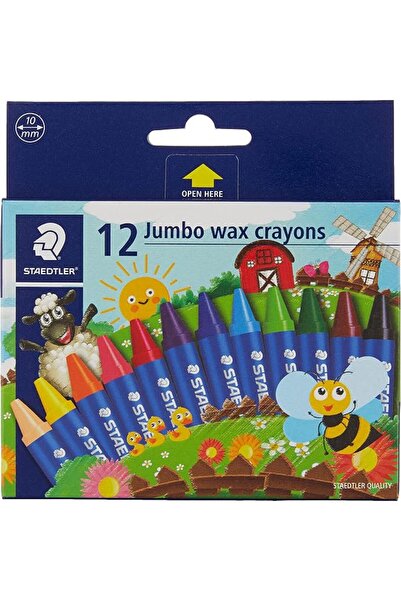 GENERAL Staedtler 12 wax crayons jumbo 10mm