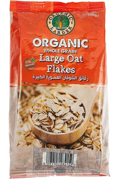 Organic Larder LARGE OAT FLAKES (500G)