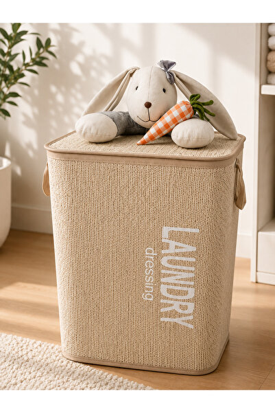 ESTİ Bunny Dreams Unisex Kapaklı Oyuncak Sepeti | Unisex Çocuk Odası Büyük Bo...
