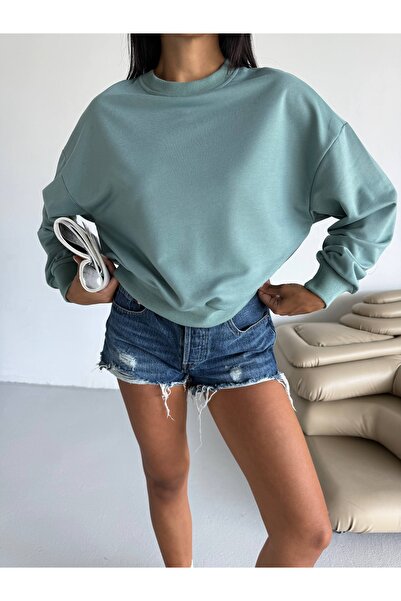 CARLA MARA Two Thread Crew Neck Sweatshirt