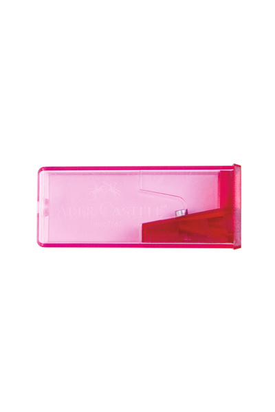 Faber Castell Ascutitoare plastic cu container culori fluorescente faber-caste