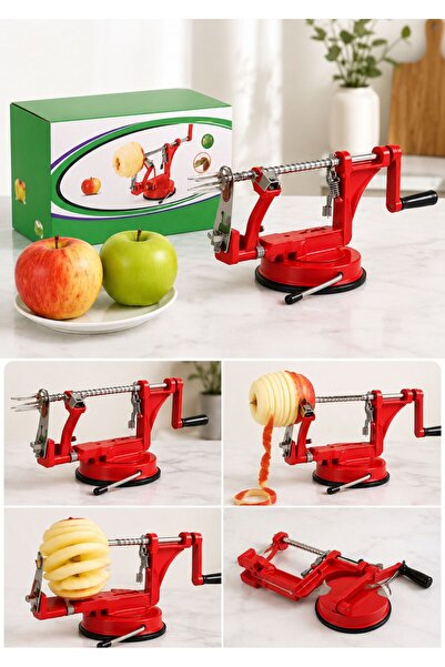 TSUMAB Manual Apple Peeler, Corer & Slicer – 3-in-1 Stainless Steel Apple Pee...