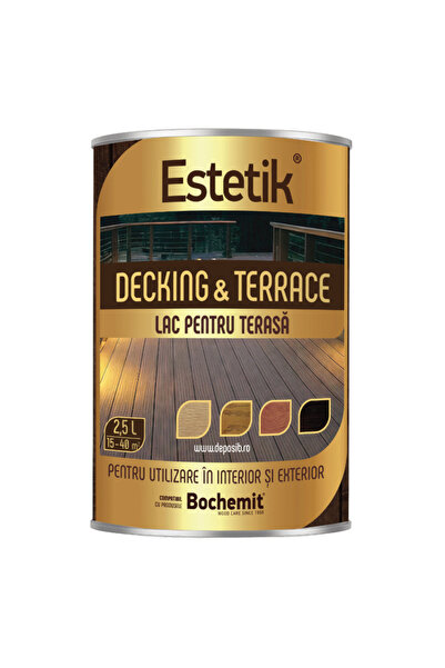 Estetik Decking & Terrace Lac pentru lemn ESTETIK DECKING &TERRACE 2.5L NUC p...